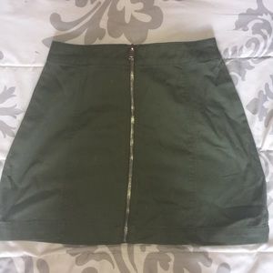 Denim Green Skirt